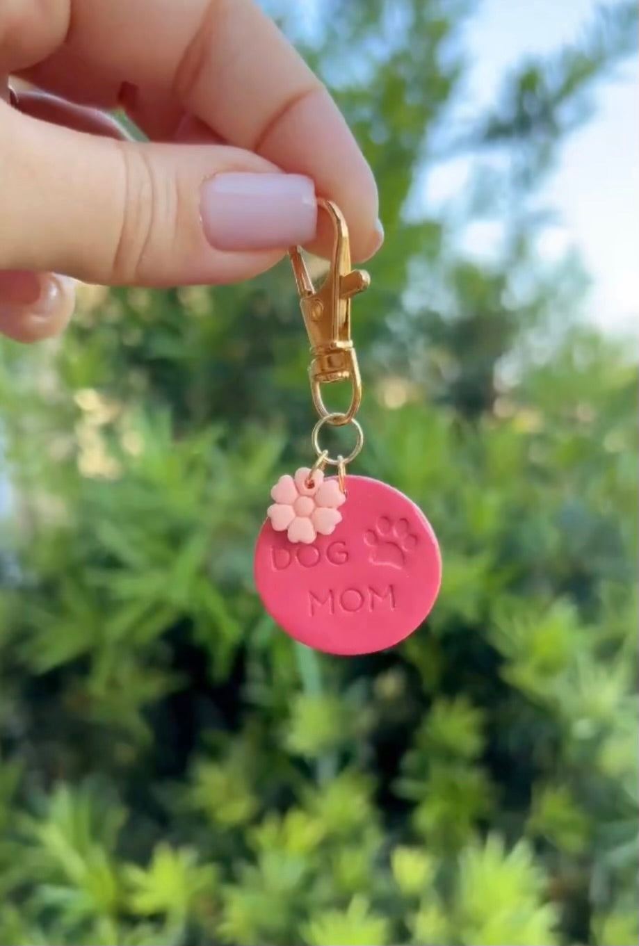 Dog Mom Keychain