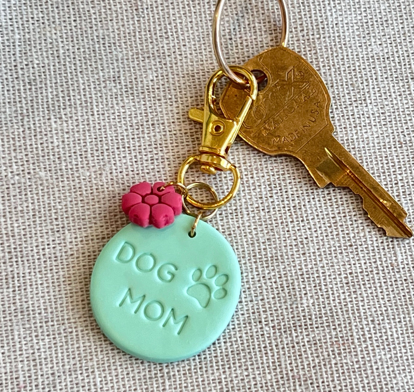 Dog Mom Keychain